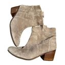 Vince Camuto  N1561 Women's Tan Round Toe Suede Heel Bootie Size 12M Photo 0