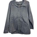 Eileen Fisher  Rain Jacket Black Women Size Large L Outdoor Hood Photo 0