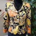 Jones Wear  Women's Floral Polyester Long Sleeve Single Breasted Blazer Size 6P Photo 0