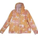 Skinny Girl  Andrea French Terry Tie Dye Sunrise Pink Zip Hoodie Women’s Large Photo 0