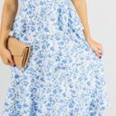 Blue Floral Maxi Dress Photo 0