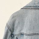 Good American [] Light Wash Studded Distressed Oversized Denim Jacket Sz Large L Photo 9