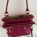 Liz Claiborne CRAZY HORSE Vintage 90s Y2K Hot Pink Faux Leather Barbiecore Shoulder Bag Purse Photo 11