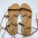 Madewell NWOT  The Boardwalk Lace-Up Sandal Leather Size 6 Tan Gladiator Summer Photo 5