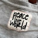 Peace Love World Grey Soft Sweater Photo 5