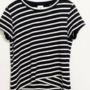 CAbi  Gracie Striped Black and White Top- Slightly Cropped Size Medium EUC 5059 Photo 0