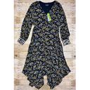 Sam Edelman NWT  Floral Ditsy Handkerchief Hem Long Sleeve Dress Photo 7