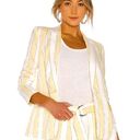 Frame  Linen Stripe Blazer Size 8 Photo 0