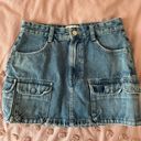 ZARA Cargo Denim Mini Skirt Photo 0