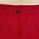 kim rogers  Comfort Waist Crop Pants size 12 brand new color red two front pocket Photo 5