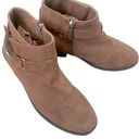 Michael Kors Michael by  | Caramel Fia Harland Booties | Suede | Size 5 Photo 0