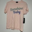 Wildfox  | Pink “Sunshine Baby” graphic tee Photo 0