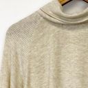 Lush Clothing Lush Knit Top Sweater Womens Medium Turtleneck Oatmeal Minimalist Lagenlook Fall Photo 2