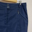 DKNYGOLF Capri Pant Sz 14 By Jamie Sadock Navy Stretch Pockets Loops Front Zip Photo 2