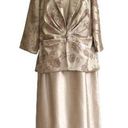 Jessica Howard  Evenings Jacket Dress Woman Tan Sequins 2 Piece Midi Size 14W Photo 0