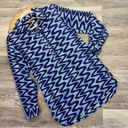 Tuckernuck  Oliphant blue boho printed cotton tunic blouse Photo 5