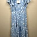 a.n.a NWT  Cate Blue Animal Print Jill Maxi Dress - size Large Photo 1