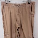 prAna  Pants Cargo Cropped‎ Brown Women Size Medium Drawstring Preloved Hiking Photo 9