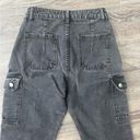 SheIn High Rise Distressed Black Cargo Jeans - Size S Photo 12