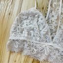 Aerie  Lace Bralette Womens Size Medium Cream/Ivory Racerback Photo 6