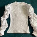 Icing White Sweatshirt Blouse Photo 2