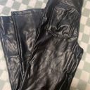 Abercrombie Black Leather Pants Size 24 Photo 1