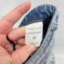 Gilded Intent  Womens Mid Rise Ankle Skinny Jeans Stretch Light Wash Blue Size 26 Photo 2