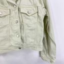 00s GAP Vintage Cotton Collared Button Flap Pocket Trucker Jacket Yellow Size M Photo 7