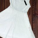 Apt. 9  Women’s Size 8 White Lacey Sleeveless Fit & Flare Dress • Mesh Texture NWT Photo 7