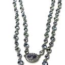 Givenchy | NWT Double Layered Crystal Rhodium Pave Y-Necklace Photo 7