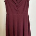 Abercrombie & Fitch Maroon Keyhole Dress Photo 2