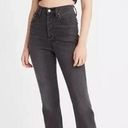 Levi's  High Rise Button Fly Ribcage Bootcut Jeans Washed Black 25 Photo 0