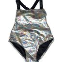 DKNY  Metallic Standard One Piece Scoop Neck Bathing Suit Photo 0