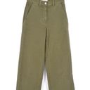 Everlane  The Utility Wide Leg Crop Pants High Rise in Olive Green Women's 0 Photo 0