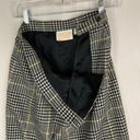 Pendleton  Virgin Wool Houndstooth Pencil Skirt Black Yellow White Size 12 Photo 5