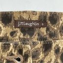 J. McLaughlin  Baxter Pants Jeans Leopard Animal Print Size 6 Zip Ankles Photo 5