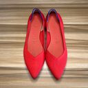 Rothy's  Red Points Size 8.5 US Ballet Point Toe Womens Shoes Flats Knit Vegan Photo 6