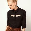 Nordstrom MinkPink Sheer Cut Out Blouse Photo 0