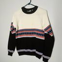 Black Diamond Vintage Jump Ahead White  Design Crewneck 80s Sweater Size Small Photo 8