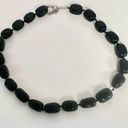 Onyx black  beaded necklace Photo 2