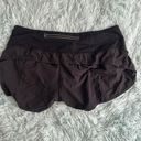 Lululemon Black Speed Up Shorts 2.5” Photo 2