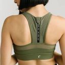 Zyia active all star mesh zip up high impact olive green sports bra Photo 1