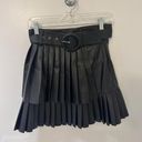 ZARA Pleated Leather Skirt Photo 0