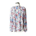 Veronica Beard  Madge Pearled Button Front Silk Floral Multi Top Blouse 10 NWT Photo 12