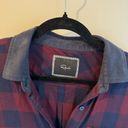 Rails  Maroon & Blue Plaid Button Down Shirt | S Photo 3