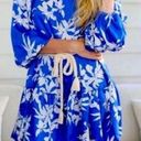 Alexis  x Target Blue Floral Mini Dress Size XXS Photo 0