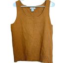 Rachel Zoe  Sleeveless Sweater Tank blouse Size Large Brown Pullover Photo 1