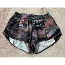 Lululemon  Women's Hotty Hot Short Lined Azurite Poppy Coral Multi Blk Size 6 Photo 3