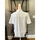 Jason Wu  Oversized Ruffle Shirt White Womens Size Small Photo 7