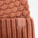 Lululemon  Bubble Knit Pom Beanie Pink Savannah Hat Merino Wool Blend Textured Photo 4